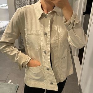 Oatmeal colored chore jacket